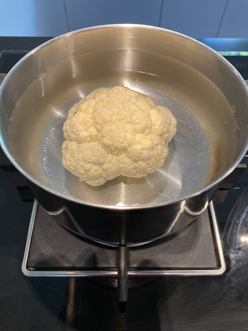 Keto Halloween cauliflower brain recipe
