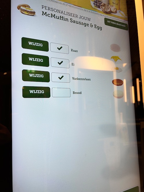 Keto at McDonald's in the Netherlands