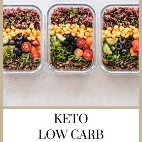 keto low carb meal prep