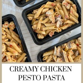 Creamy Chicken Pesto Pasta