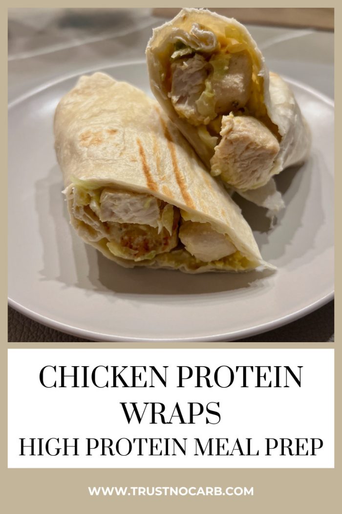 Chicken Protein Wraps | High Protein Meal Prep