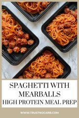 Spaghetti with Meatballs| High Protein | Meal Prep