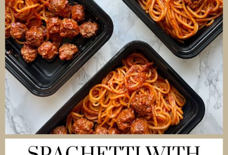 Spaghetti with Meatballs| High Protein | Meal Prep