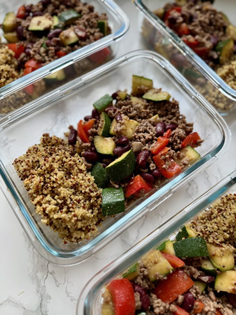 High-Protein Quinoa & Beef Bowls | High-Protein Meal Prep