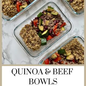 High-Protein Quinoa & Beef Bowls