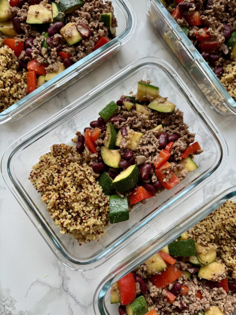 High-Protein Quinoa & Beef Bowls | High-Protein Meal Prep