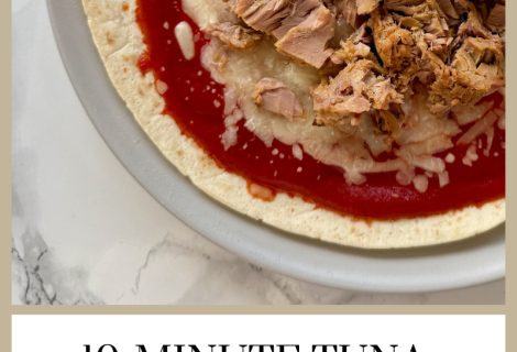 10-Minute Tuna Protein Pizza