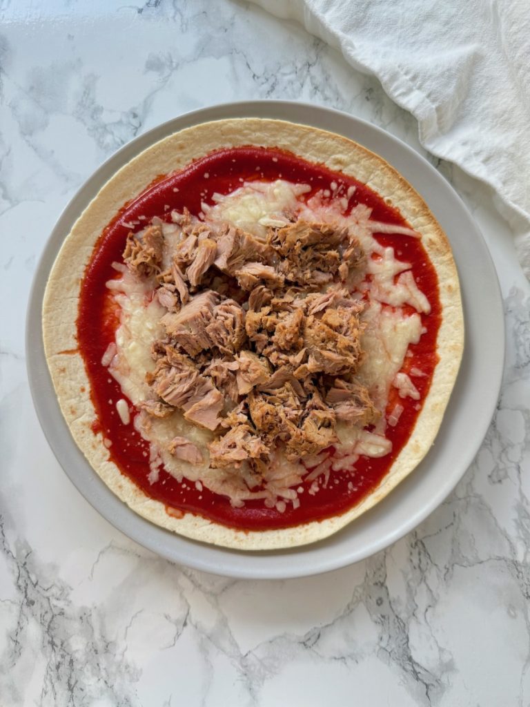 10-Minute Tuna Protein Pizza