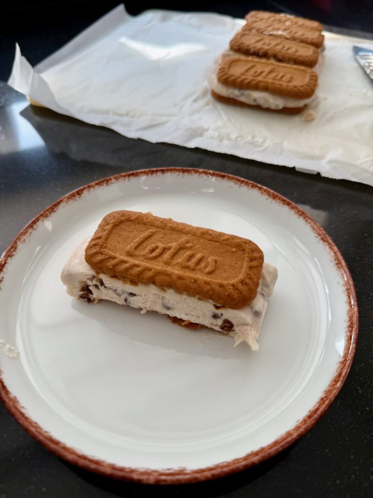 Lotus Ice Cream Sandwich