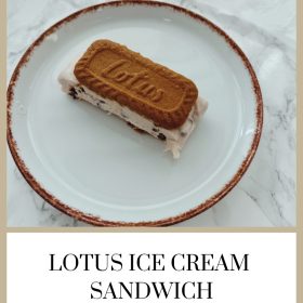 Lotus Ice Cream Sandwich