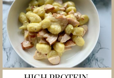 High Protein Carbonara Gnocchi