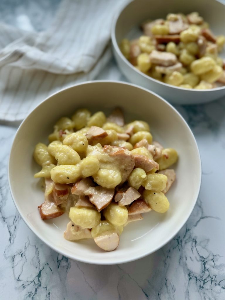 High Protein Carbonara Gnocchi | 46 gr Protein