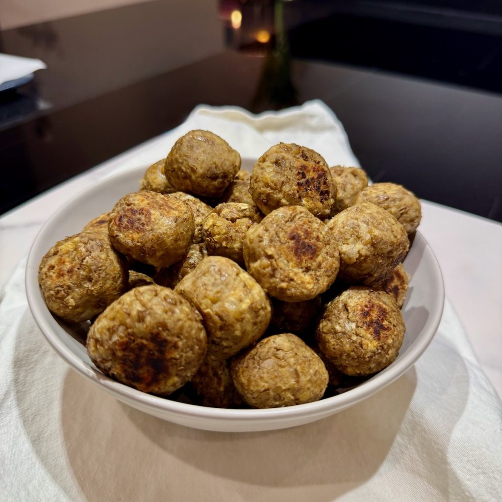 High Protein Lentil Meatballs