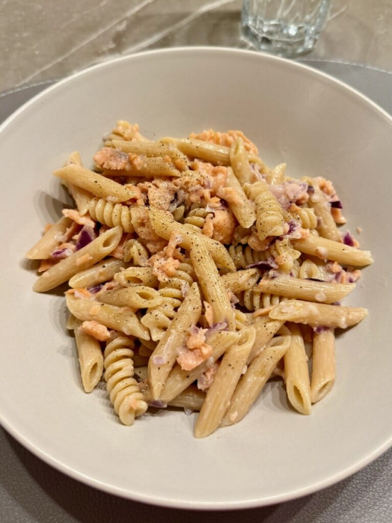Light Pasta with Smoked Salmon 