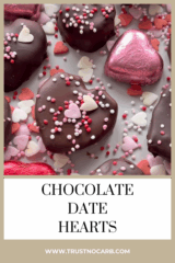Chocolate date hearts