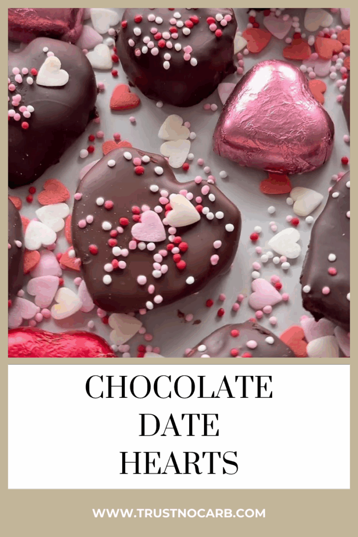Chocolate date hearts