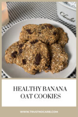 Healthy Banana Oat Cookies