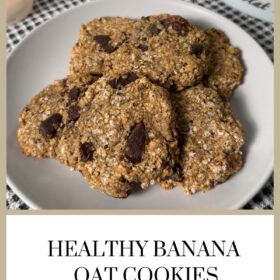 Healthy Banana Oat Cookies