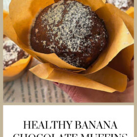Healthy Banana Chocolate Muffins