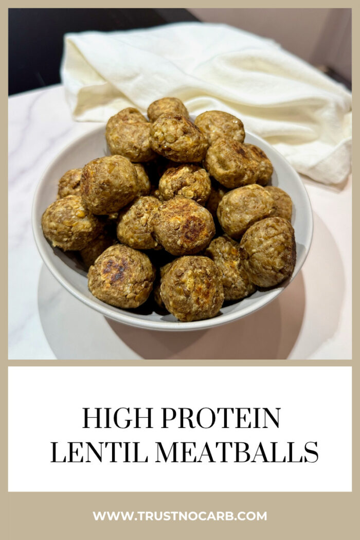 High Protein Lentil Meatballs