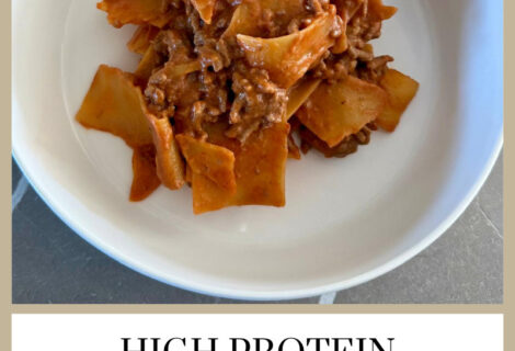high protein lazy lasagna